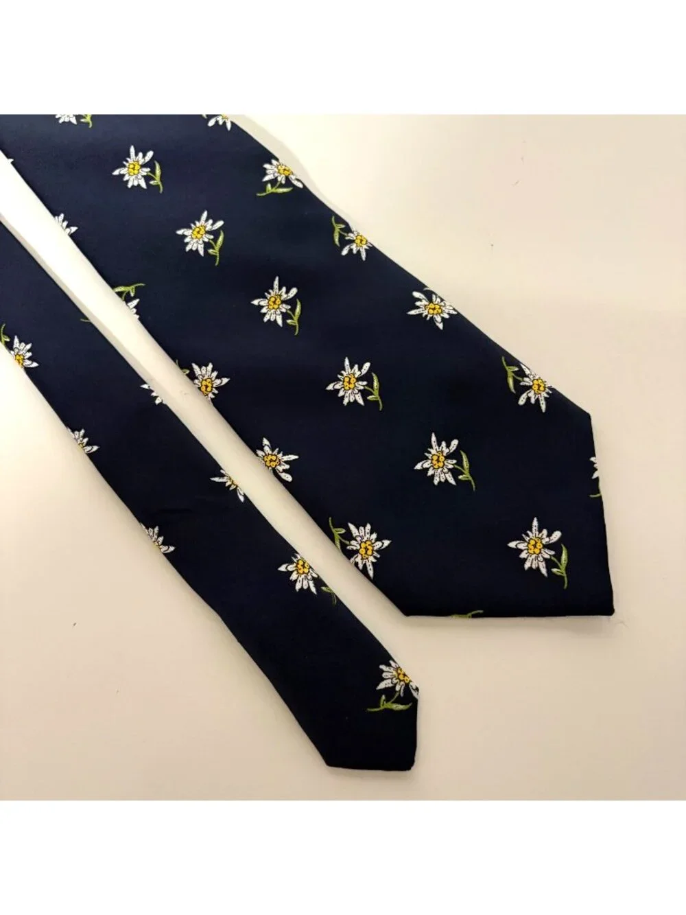 Mathieu Switzerland Polyester Tie Floral Mens Necktie Classic Office Dad Gift